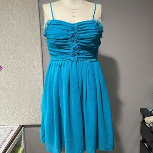 EUC Doo.Ri For Impulse Women's Blue Cocktail Dress Size 0 Adjustable Straps